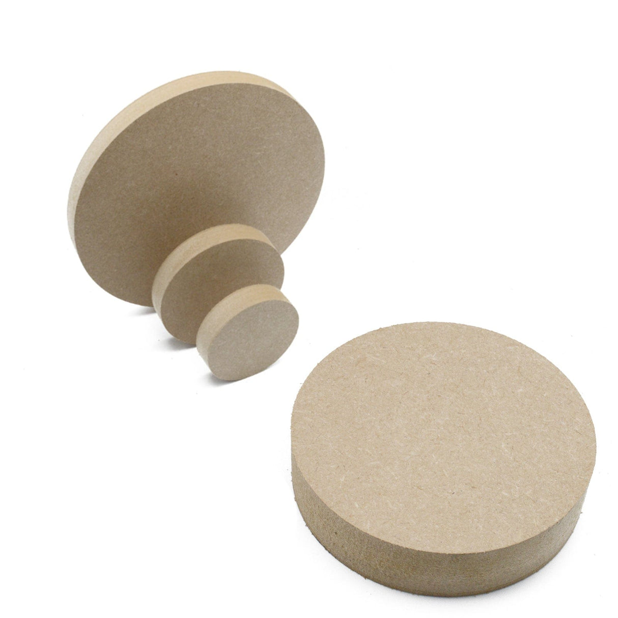 Freestanding Circle Blanks - Round Wooden Shapes - Laserworksuk