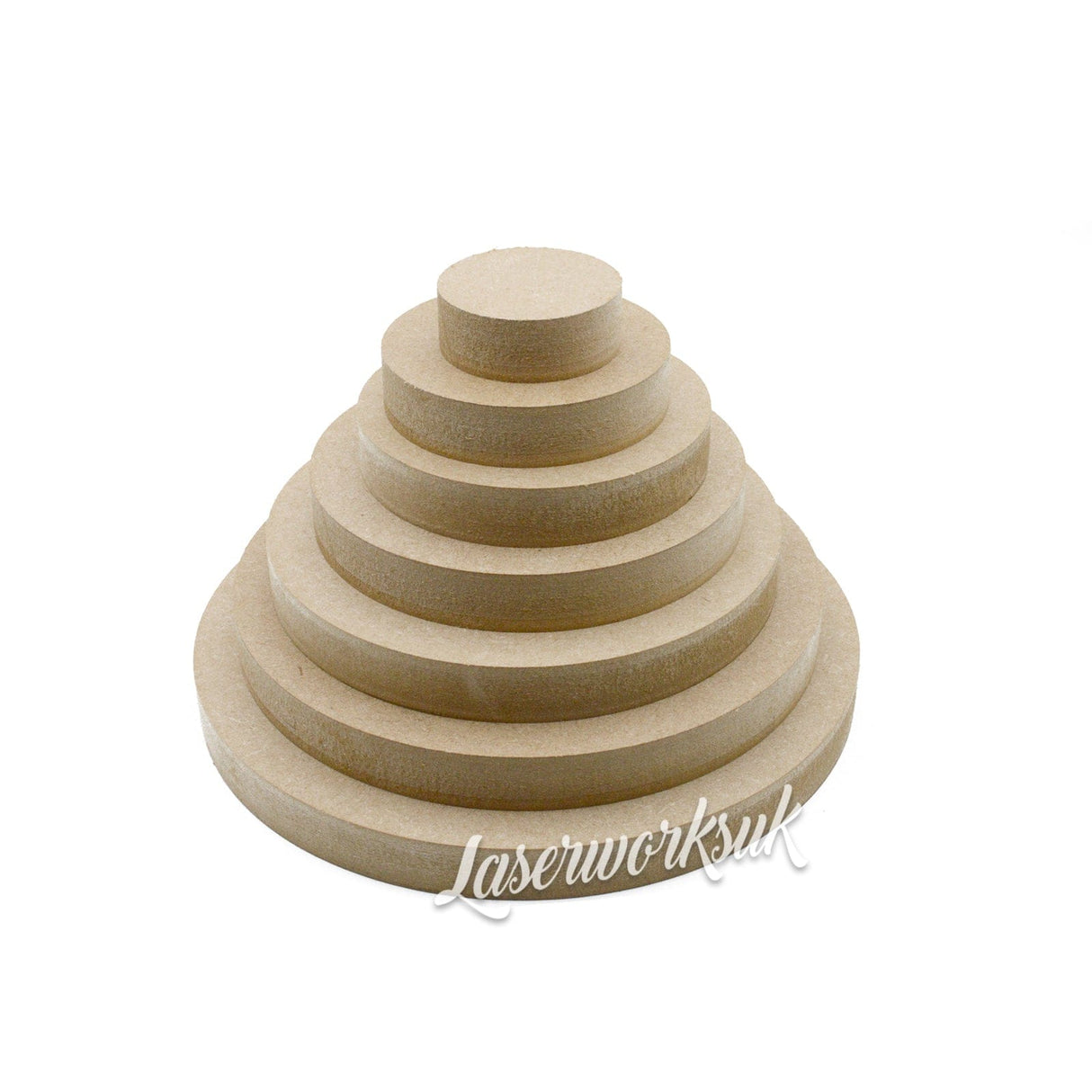 Freestanding Circle Blanks - Round Wooden Shapes - Laserworksuk