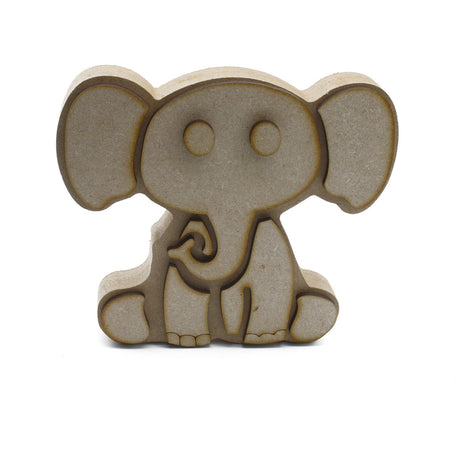 Freestanding Cute Elephant Shapes - Nursery Decor - Laserworksuk