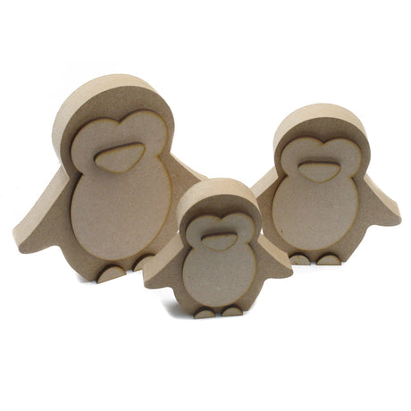 Freestanding Cute Penguin Shapes - Christmas & Nursery Decor - Laserworksuk
