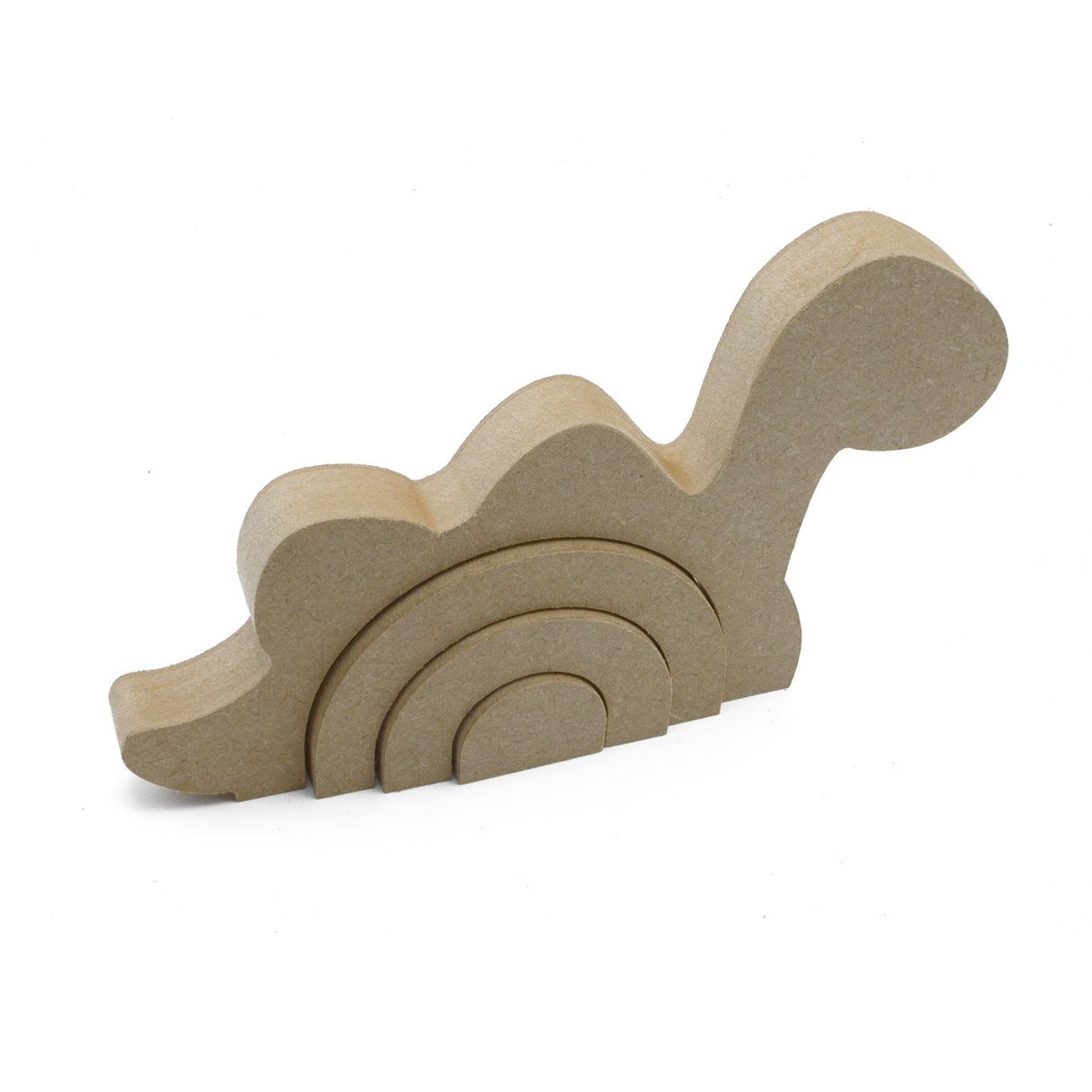 Freestanding Dinosaur Stacking Rainbow Shape -18mm MDF - Laserworksuk