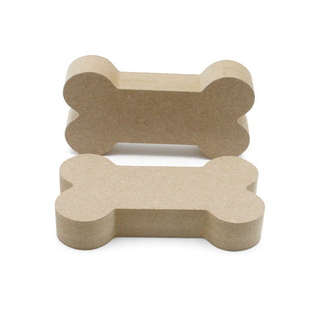 Freestanding Dog Bone 18mm MDF Wooden Craft Shapes - Laserworksuk