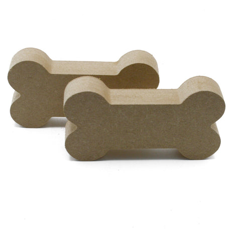 Freestanding Dog Bone 18mm MDF Wooden Craft Shapes - Laserworksuk