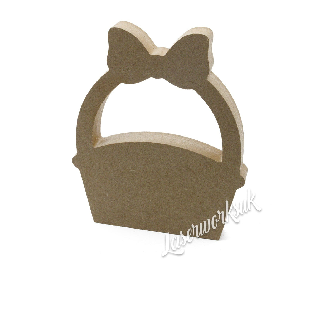 Freestanding Easter Basket - Wooden Flower Basket - Laserworksuk