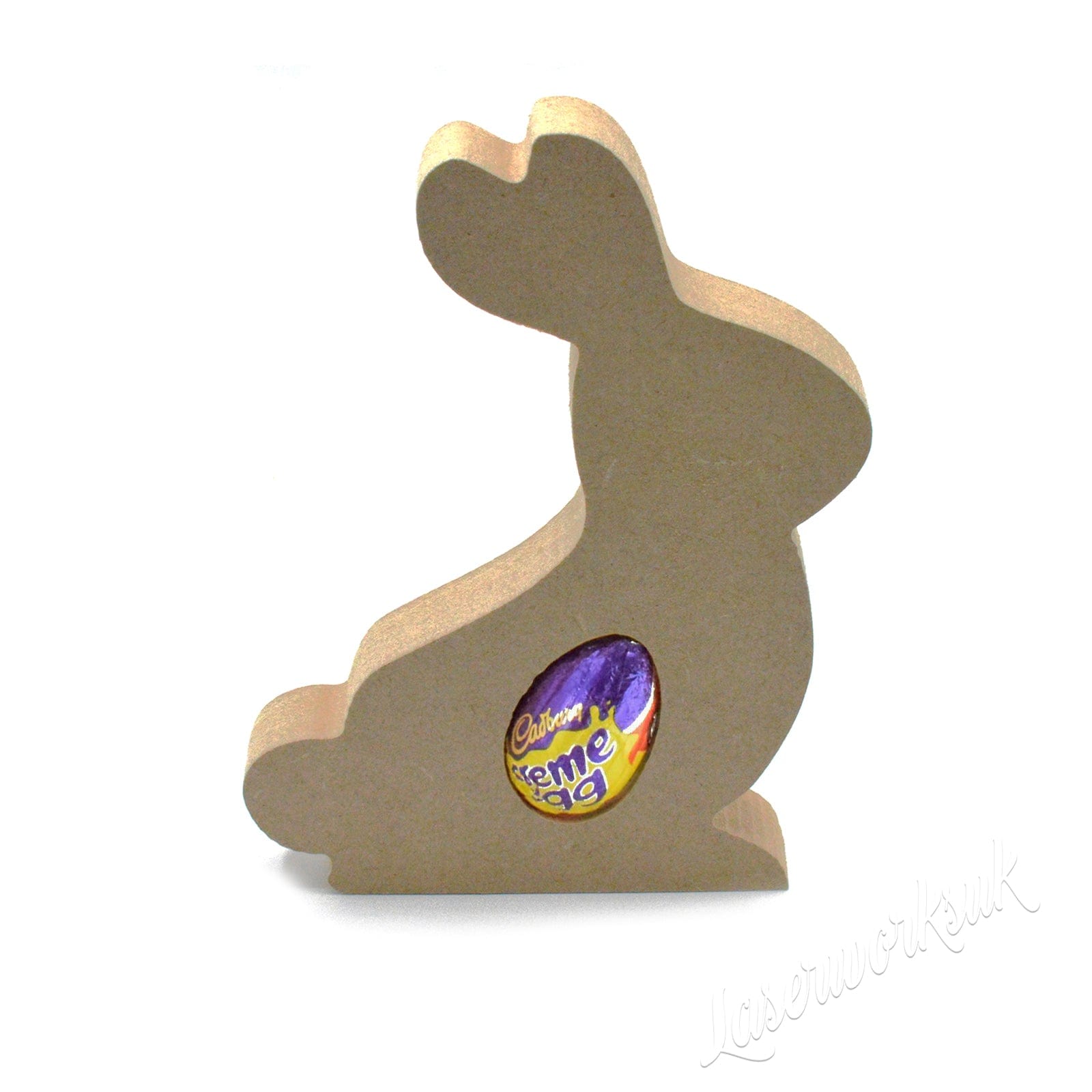Freestanding Easter Bunny Chocolate Egg Holder - Laserworksuk