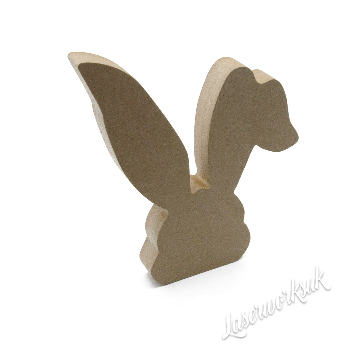 Freestanding Easter Bunny Head with Ears - Laserworksuk