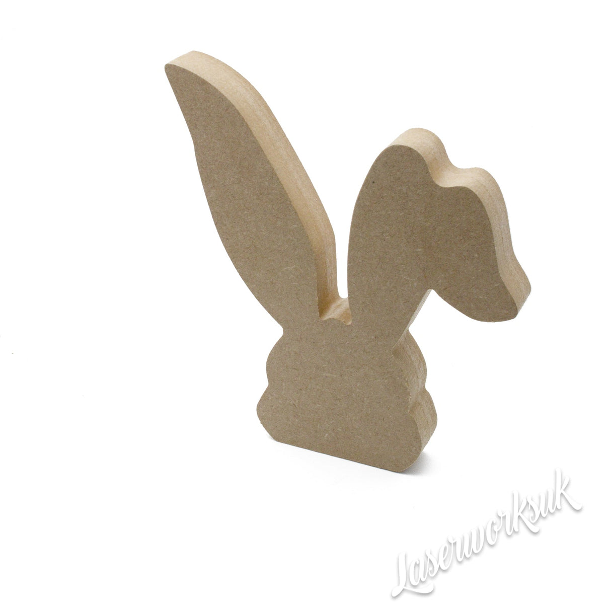 Freestanding Easter Bunny Head with Ears - Laserworksuk