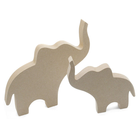 Freestanding Elephant 18mm MDF Wooden Craft Shape - Laserworksuk