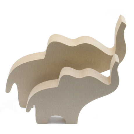Freestanding Elephant 18mm MDF Wooden Craft Shape - Laserworksuk