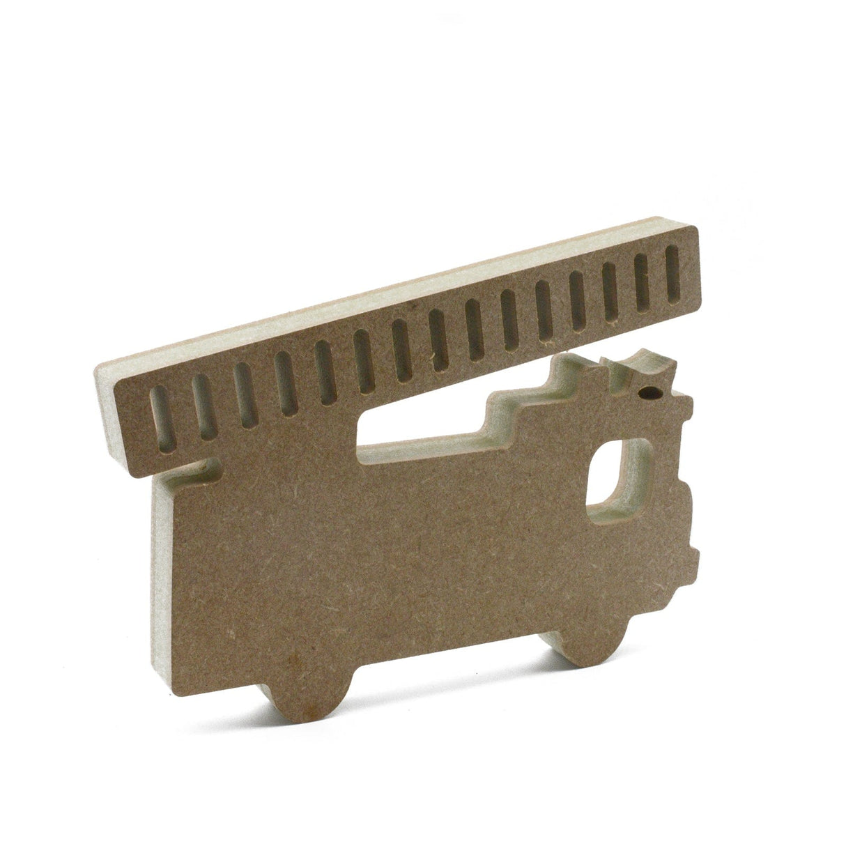 Freestanding Fire Truck 18mm MDF Wooden Craft Shapes - Laserworksuk