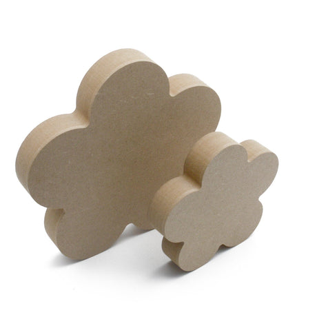 Freestanding Flowers - Wooden Daisy Shapes - Laserworksuk