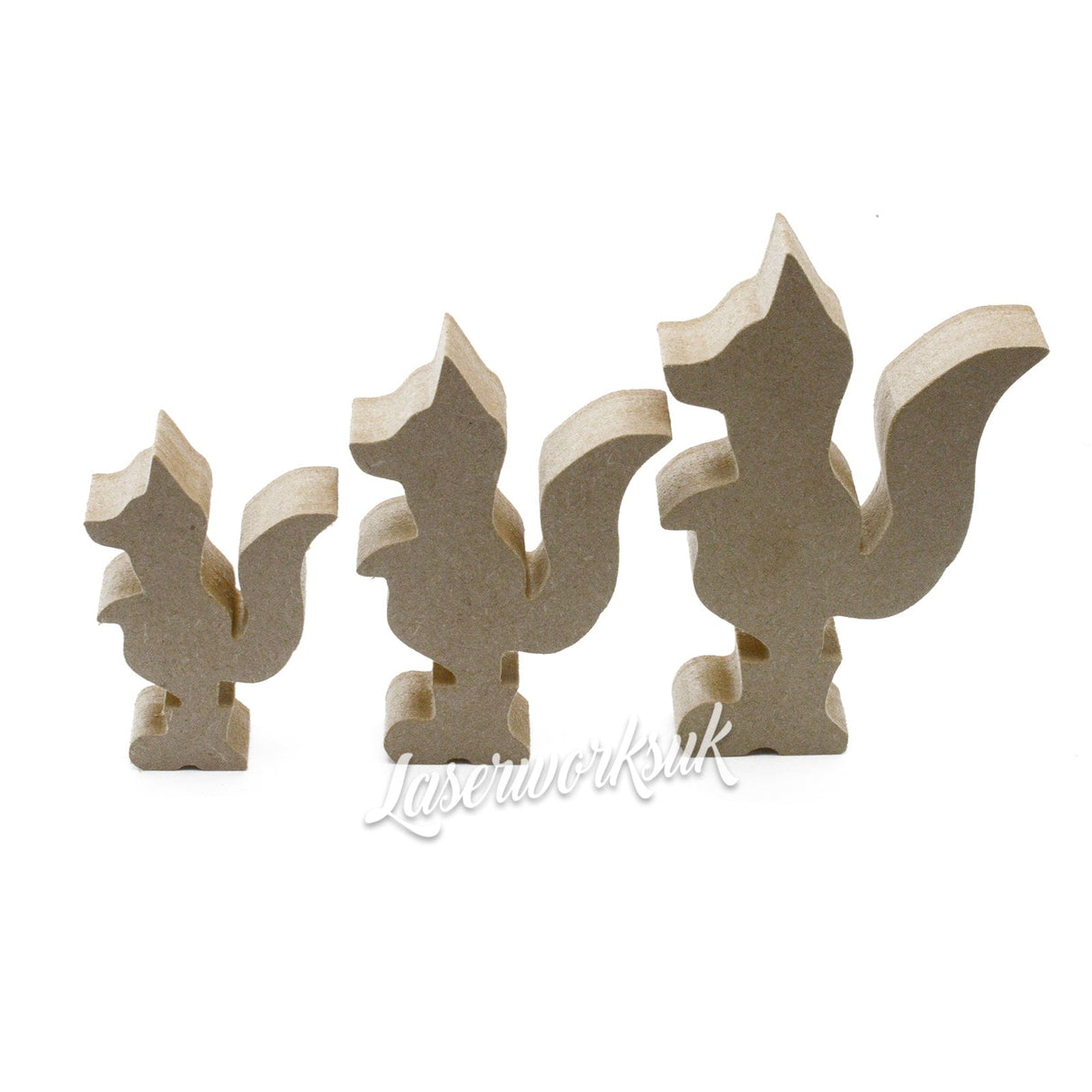 Freestanding Fox in Wellies 18mm MDF Wooden Craft Shapes - Laserworksuk