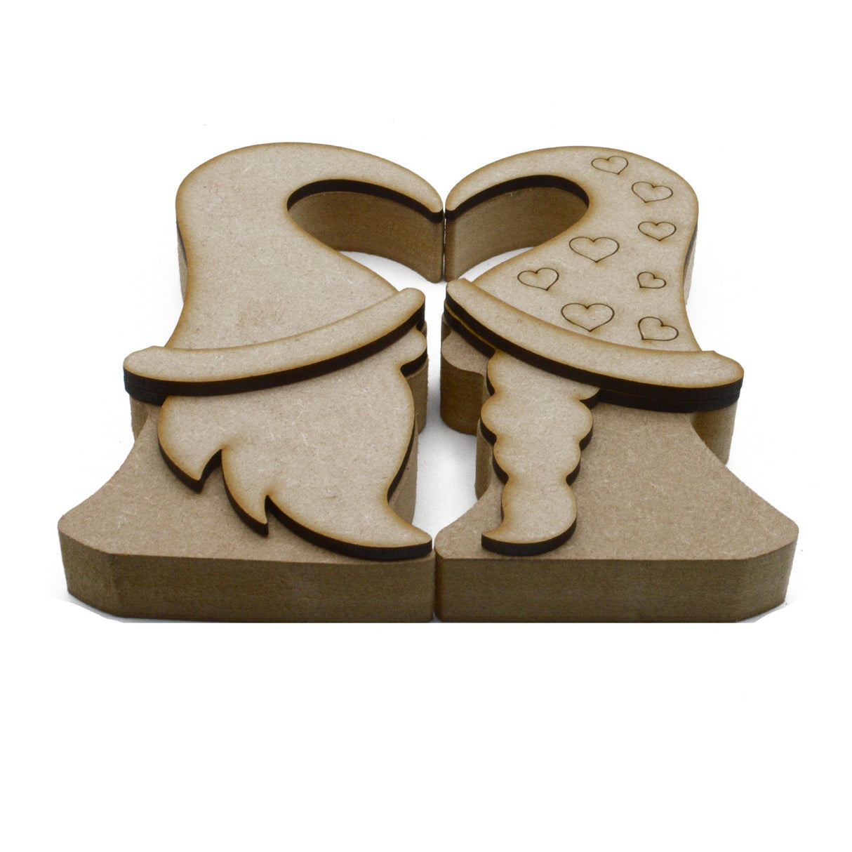 Freestanding Gonks Set - Valentine Elf Gnome - Laserworksuk