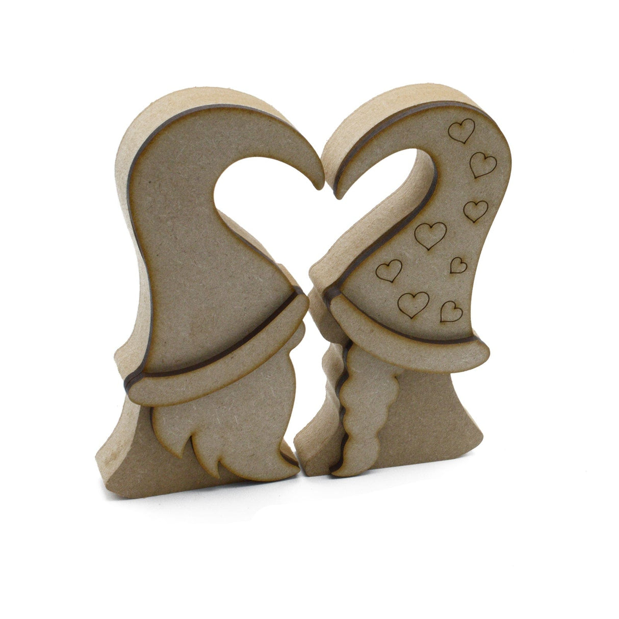 Freestanding Gonks Set - Valentine Elf Gnome - Laserworksuk