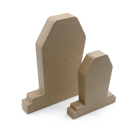 Freestanding Gravestone Coffin Halloween Craft Shapes - Laserworksuk