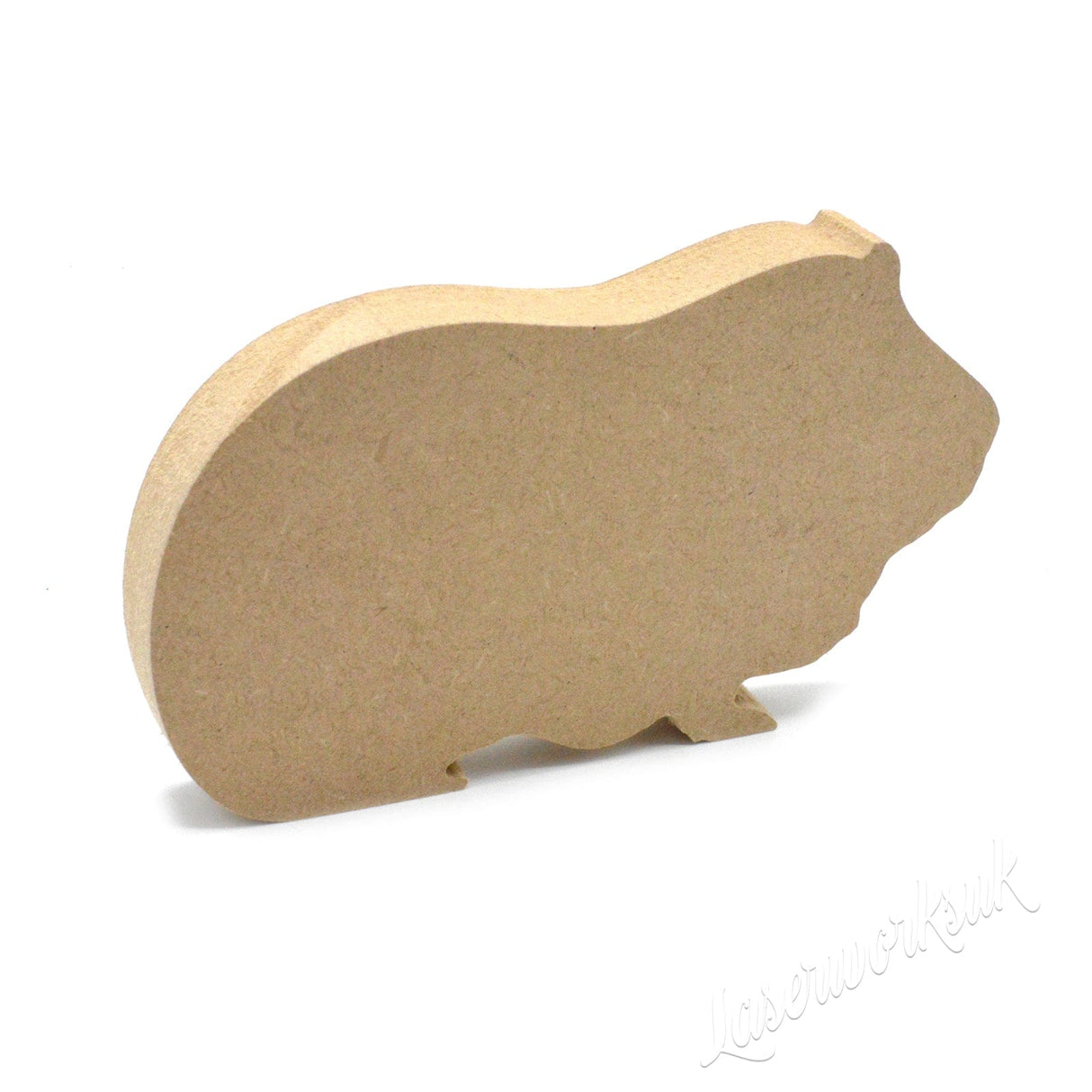 Freestanding Guinee Pig Wooden Craft Shapes - Laserworksuk