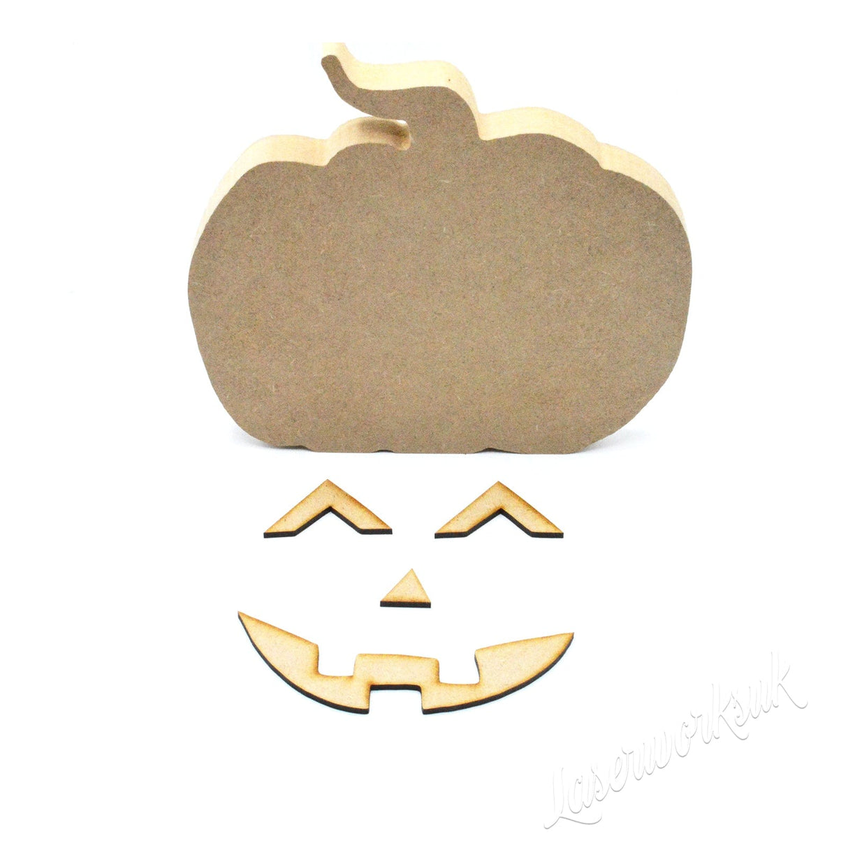 Freestanding Halloween 3D Spooky Pumpkin Shapes - Laserworksuk