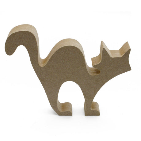Freestanding Halloween Cat Spooky Craft Shape - Laserworksuk
