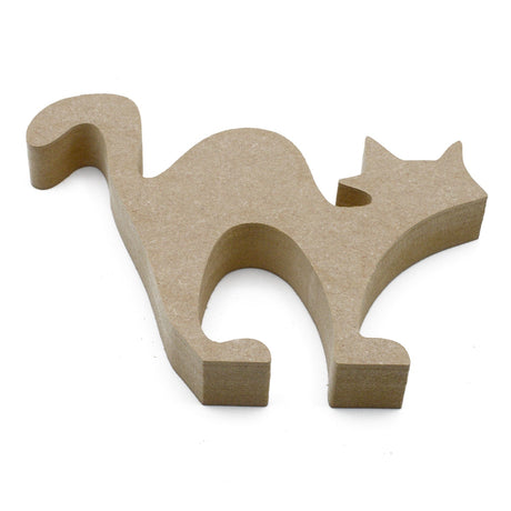 Freestanding Halloween Cat Spooky Craft Shape - Laserworksuk