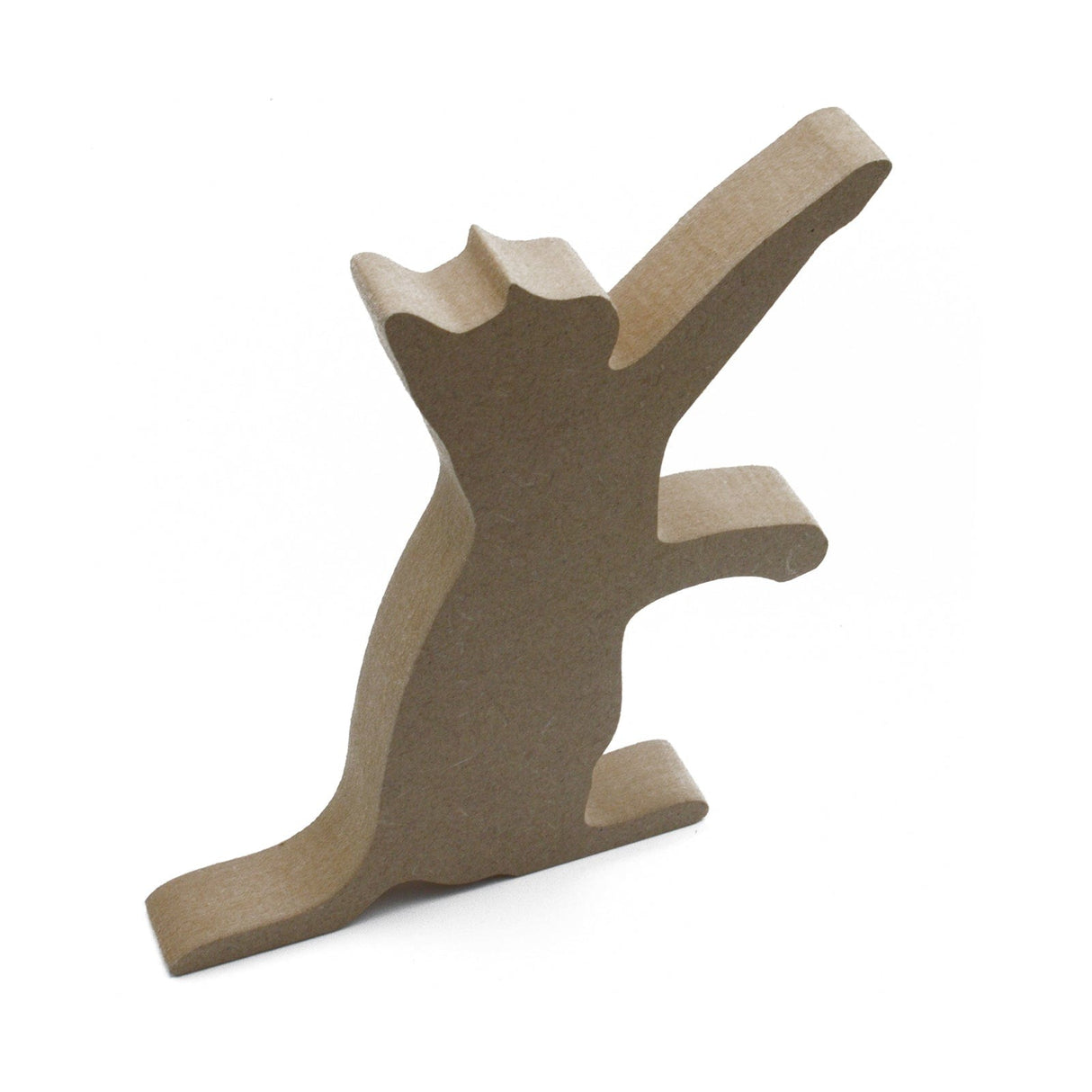 Freestanding Kitten Playing 18mm MDF Wooden Craft Shape - Laserworksuk