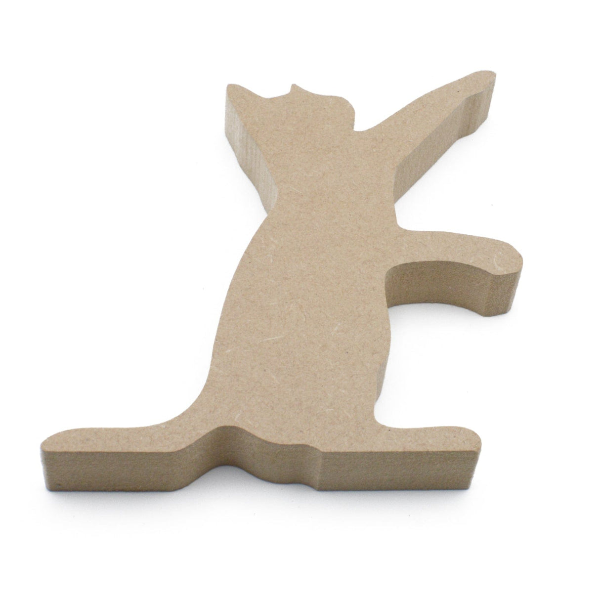 Freestanding Kitten Playing 18mm MDF Wooden Craft Shape - Laserworksuk