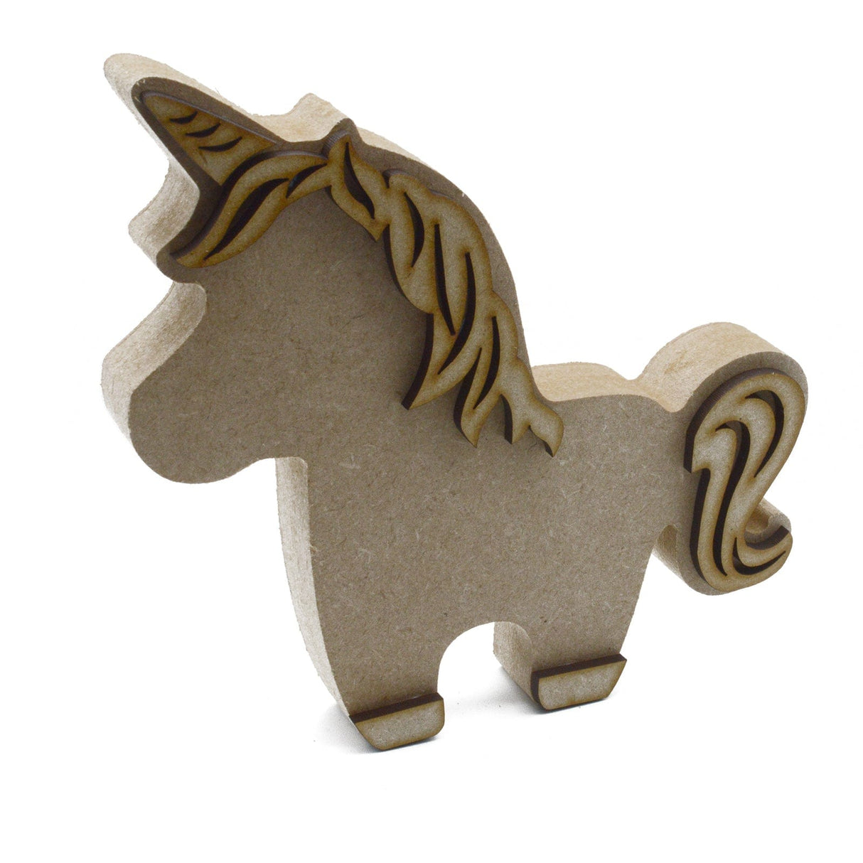 Freestanding Layered Unicorn Shapes - Nursery Decor - Laserworksuk