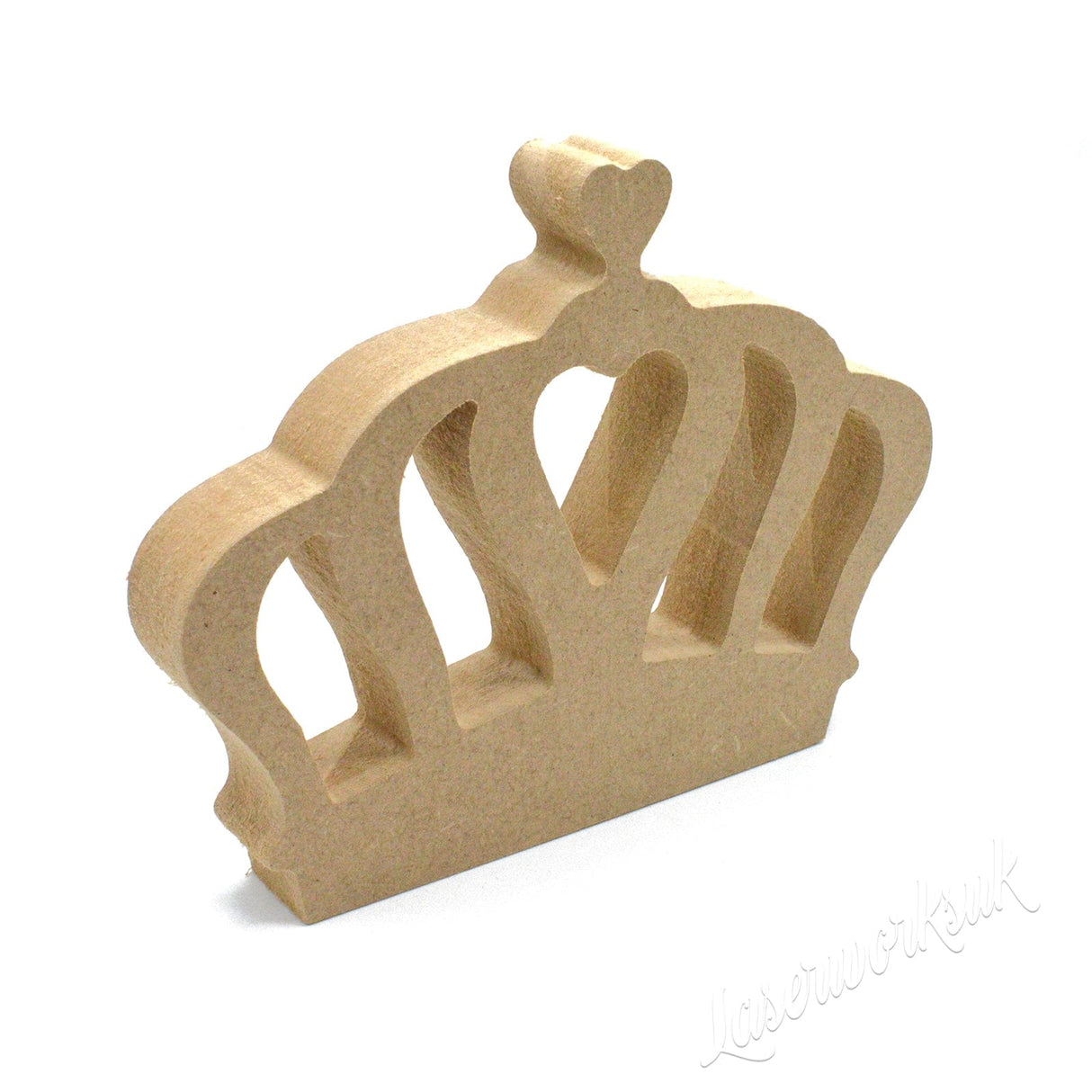 Freestanding Royal Crown - 18mm MDF Wooden Tiara - Laserworksuk