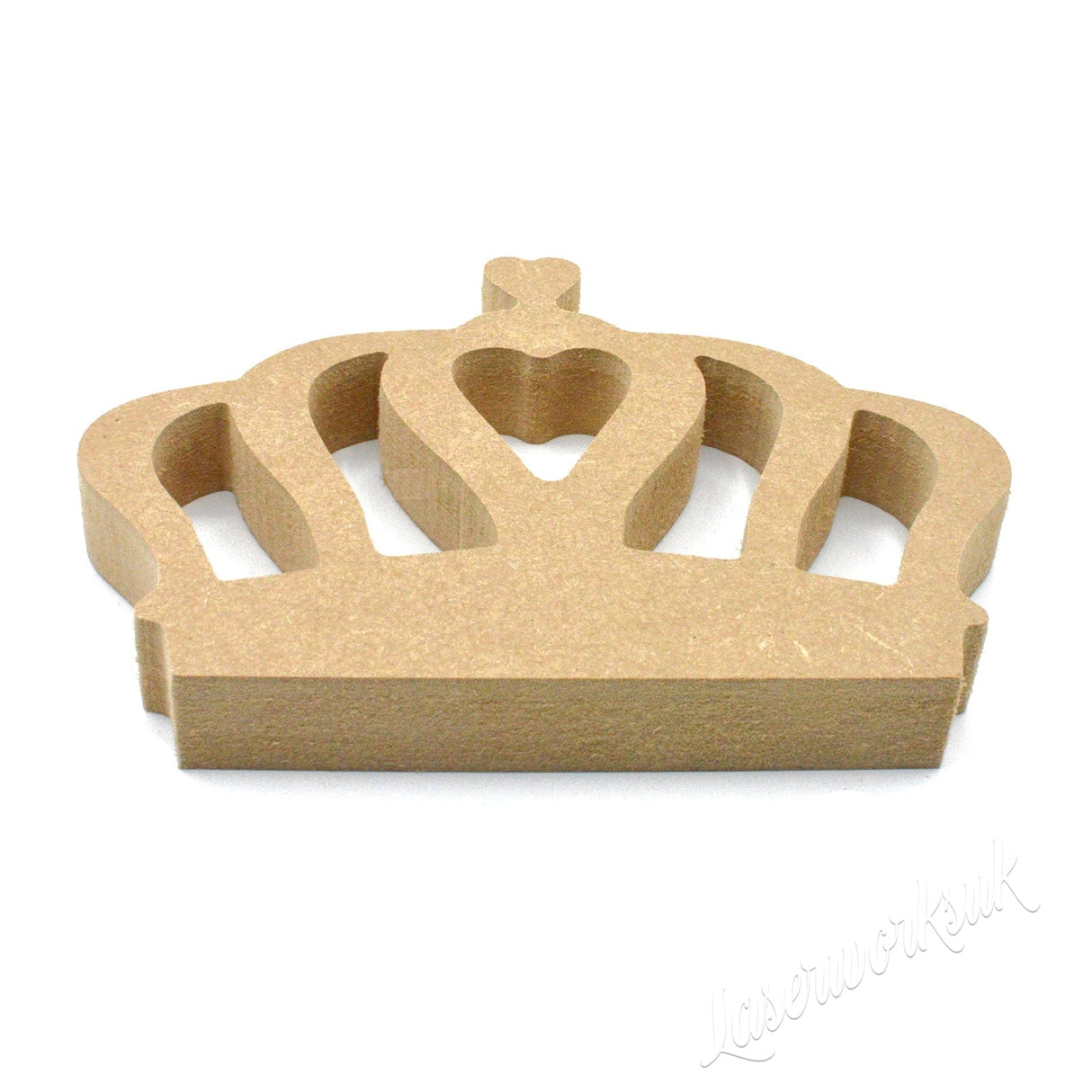 Freestanding Royal Crown - 18mm MDF Wooden Tiara - Laserworksuk