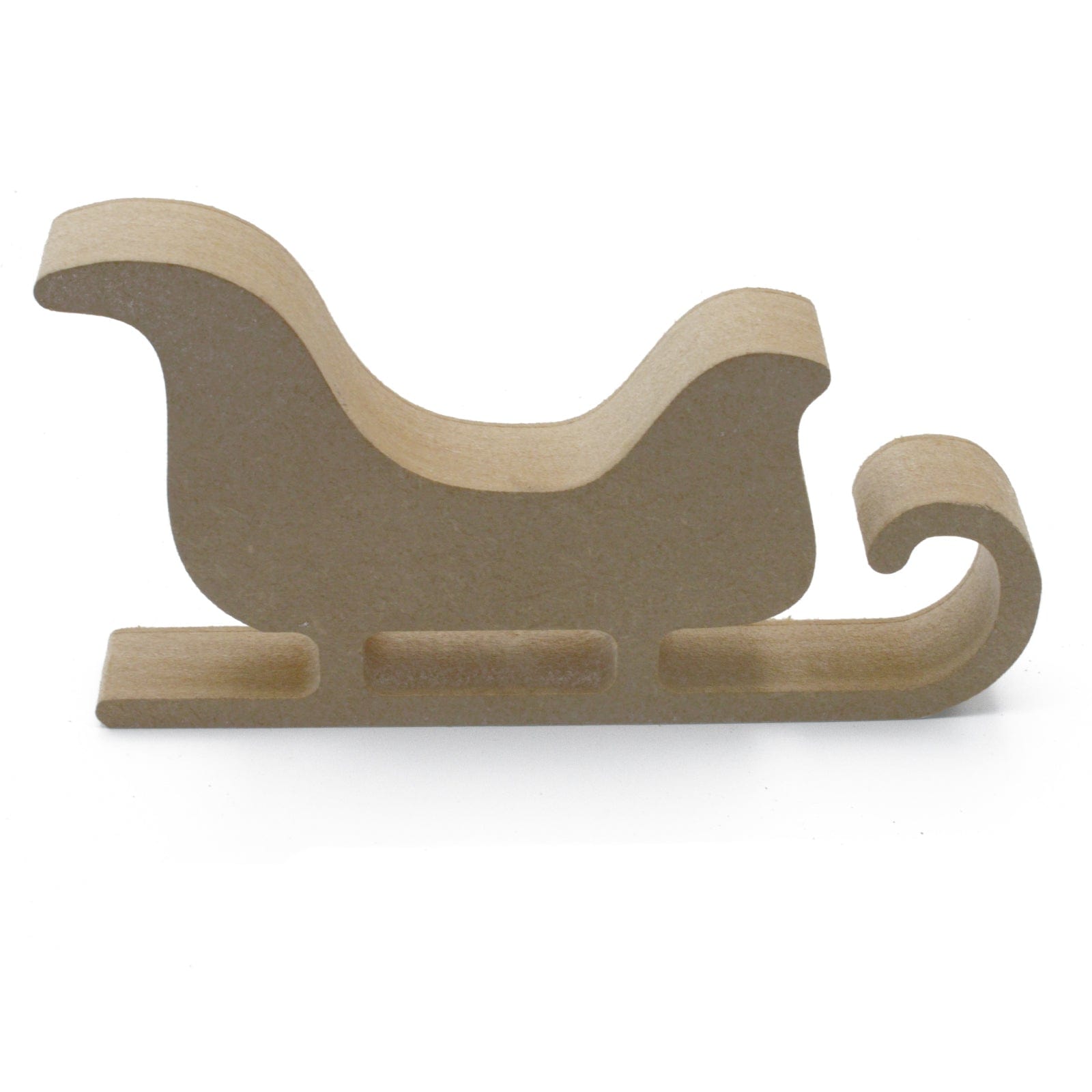 Freestanding Sleigh - Wooden Christmas Decoration - Laserworksuk