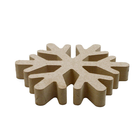 Freestanding Snowflake - Wooden Craft Shapes - LaserworksUK