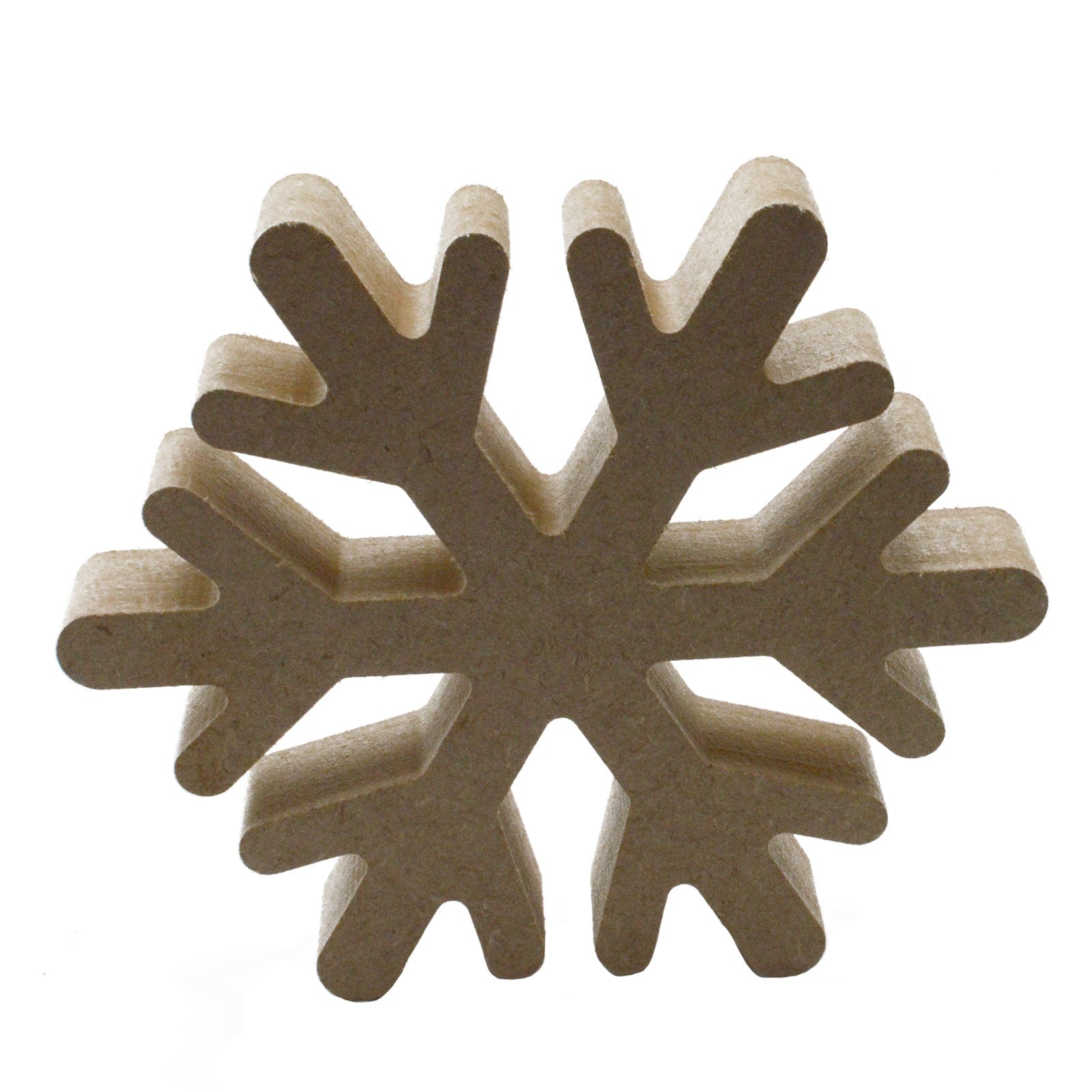 Freestanding Snowflake - Wooden Craft Shapes - LaserworksUK