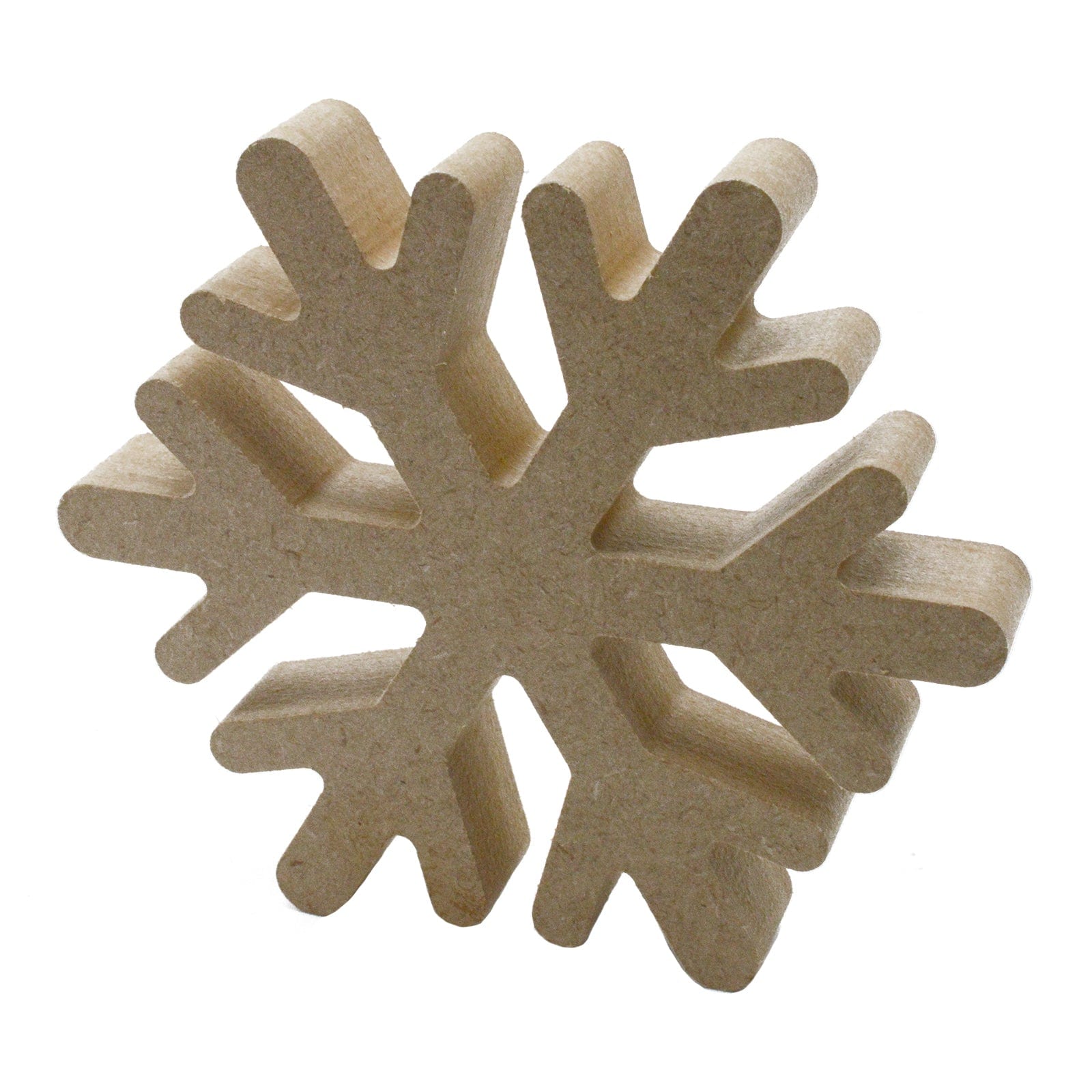 Freestanding Snowflake - Wooden Craft Shapes - LaserworksUK