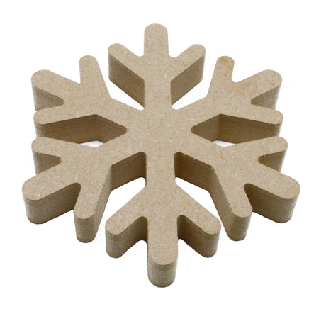 Freestanding Snowflake - Wooden Craft Shapes - LaserworksUK