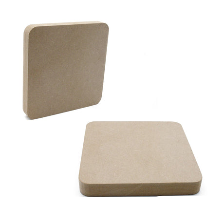 Freestanding Square Shapes, 18mm Thick Wooden MDF Blanks - Laserworksuk