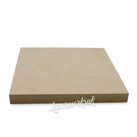 Freestanding Square Shapes, 18mm Thick Wooden MDF Blanks - Laserworksuk
