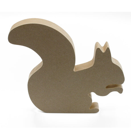 Freestanding Squirrel Wooden Wildlife Craft Shapes - Laserworksuk