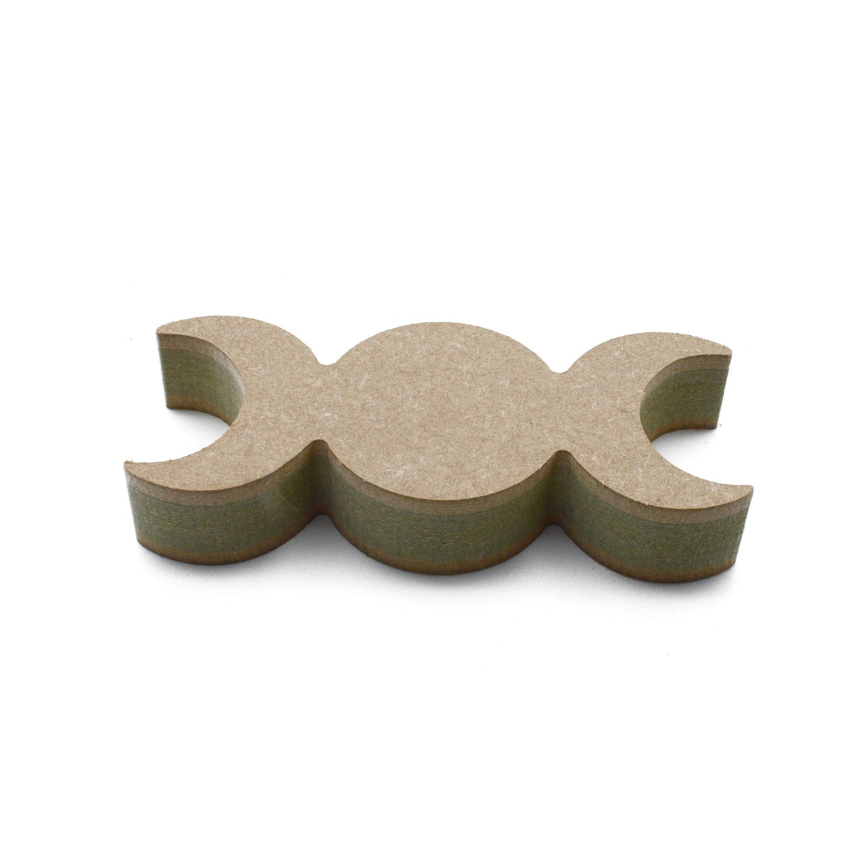 Freestanding Triple Moon Solid Wooden Craft Shapes - Laserworksuk