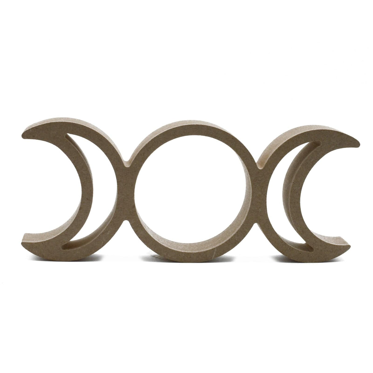 Freestanding Triple Moon Wooden Craft Shapes - Laserworksuk