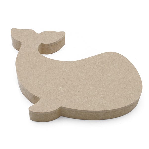 Freestanding Whale Shapes - 18mm MDF Wooden Craft Shape - Laserworksuk
