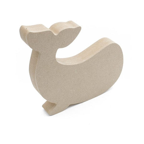 Freestanding Whale Shapes - 18mm MDF Wooden Craft Shape - Laserworksuk