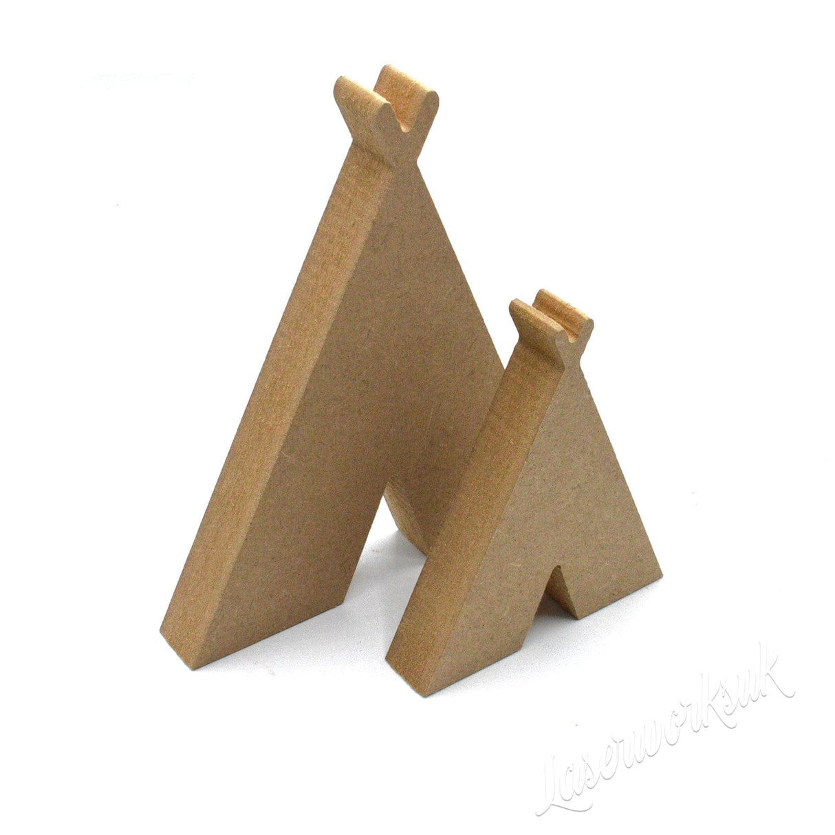 Freestanding Wigwam Tepee Wooden Craft Shapes - Laserworksuk
