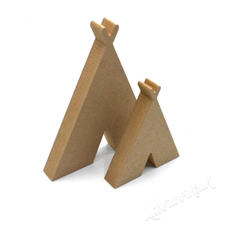 Freestanding Wigwam Tepee Wooden Craft Shapes - Laserworksuk