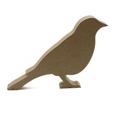 Freestanding Wooden Bird Shape - MDF Bird Decoration - Laserworksuk