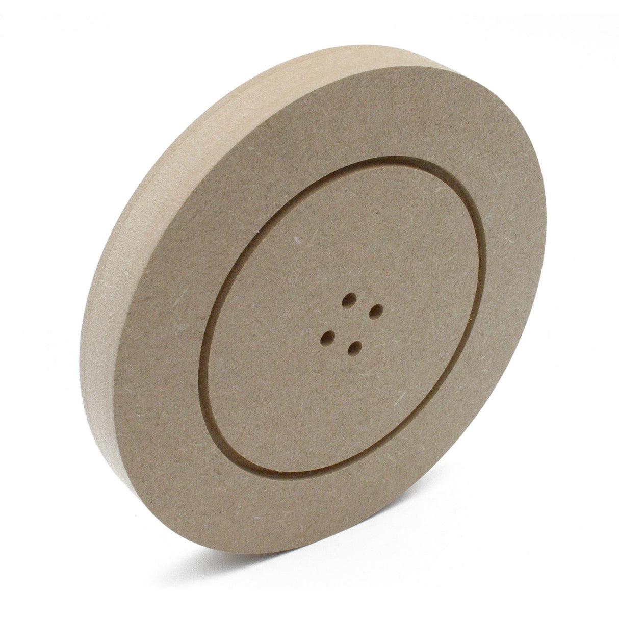Freestanding Wooden Large Buttons Shapes - LaserworksUK