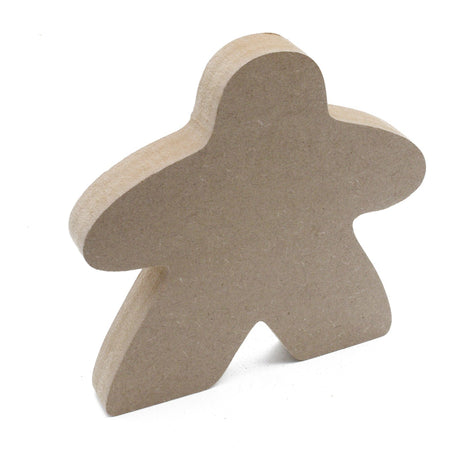 Freestanding Wooden Meeple Craft Shapes - Nursery Décor - Laserworksuk