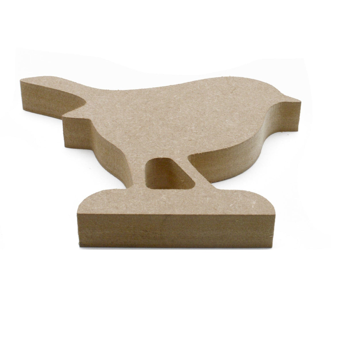 Freestanding Wooden Robin Shape - Christmas Bird Decoration - Laserworksuk