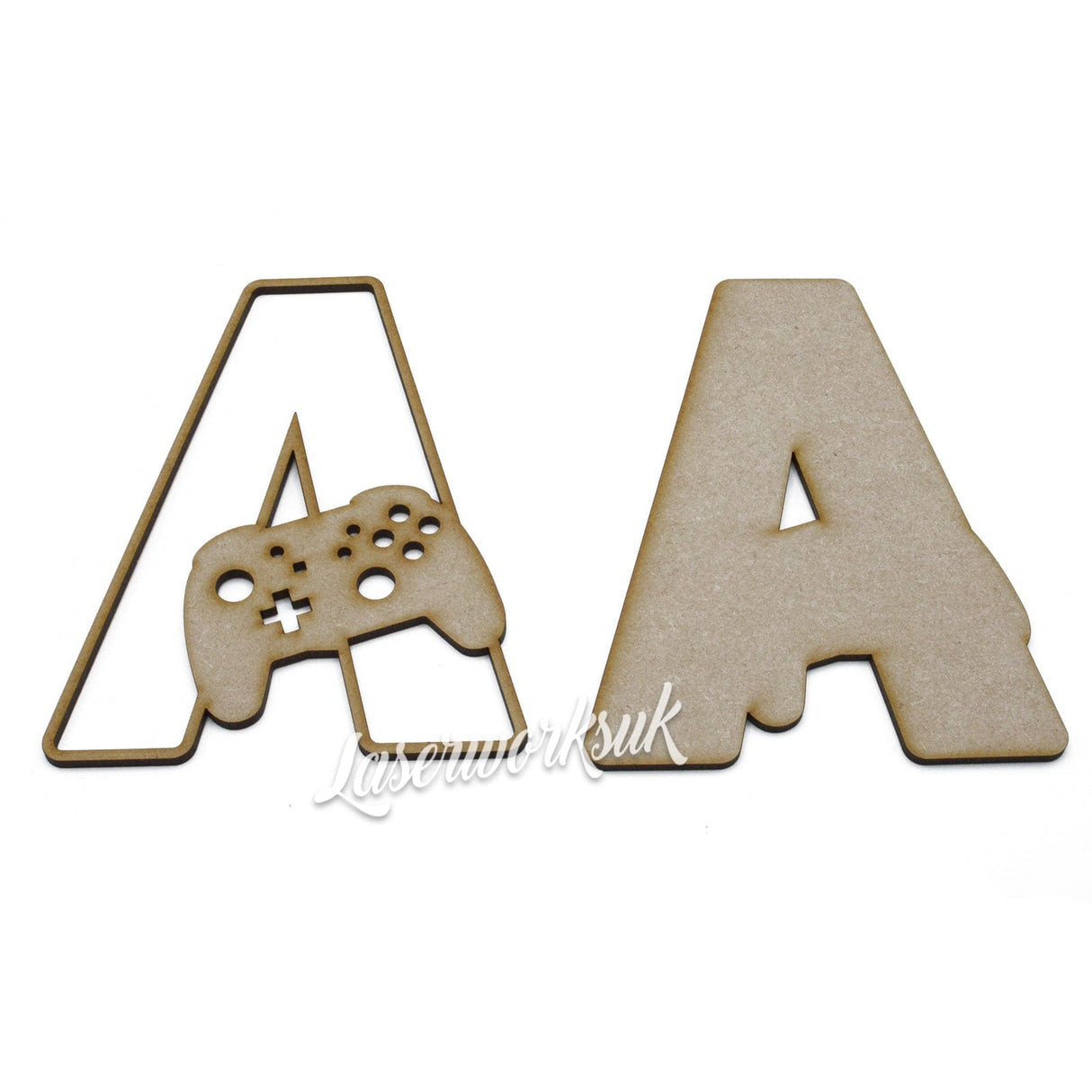 Gaming Theme Alphabet Letters - Full Set Available - LaserworksUK