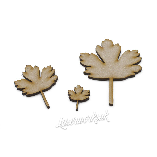 Gooseberry Leaf Shapes - MDF Craft Shapes - LaserworksUK
