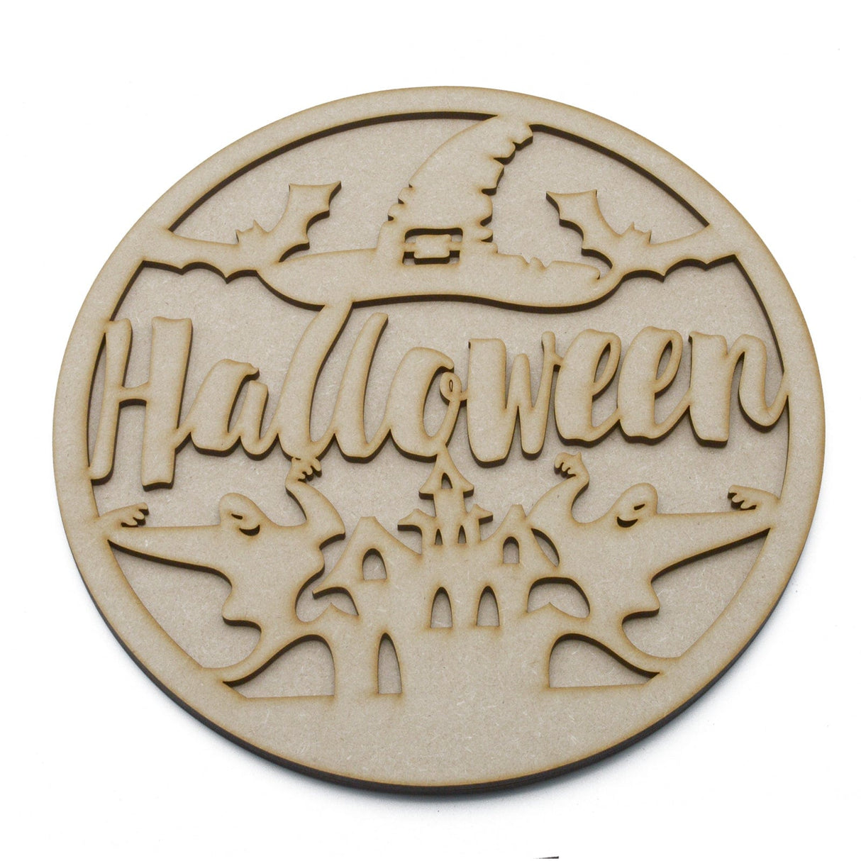 Halloween Haunted House - Layered Door Sign - LaserworksUK