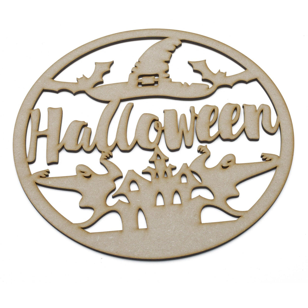 Halloween Haunted House - Layered Door Sign - LaserworksUK